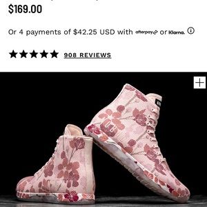 NoBull high top blush cherry blossom trainer shoes